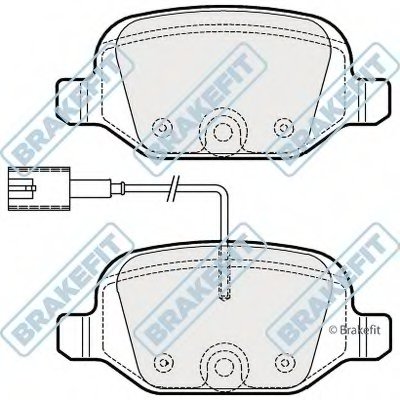 Комплект тормозных колодок, дисковый тормоз Brake Fit APEC braking купить