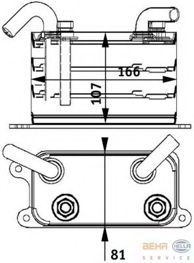 масляный радиатор, двигательное масло BEHR HELLA SERVICE HELLA купить