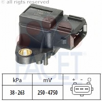 Датчик давления воздуха, высотный корректор; Датчик, давление во впускном газопроводе FACET купить