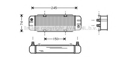 масляный радиатор, двигательное масло AVA QUALITY COOLING купить