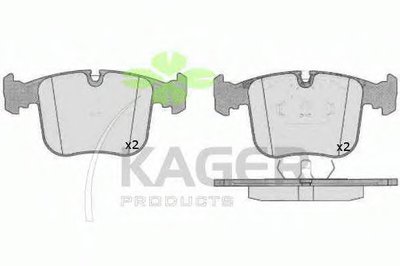 Комплект тормозных колодок, дисковый тормоз KAGER купить