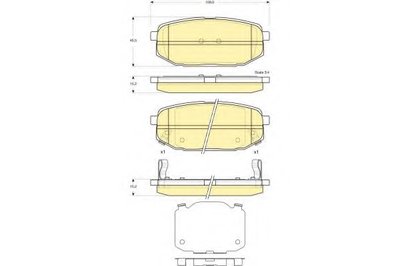 Комплект тормозных колодок, дисковый тормоз GIRLING купить