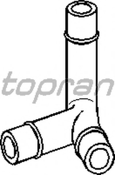 Шланг, воздухоотвод крышки головки цилиндра TOPRAN Придбати