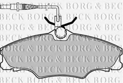 Комплект тормозных колодок, дисковый тормоз BORG & BECK купить