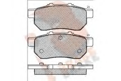 Комплект тормозных колодок, дисковый тормоз R BRAKE купить