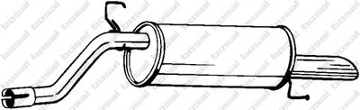 Глушитель выхлопных газов конечный BOSAL купить
