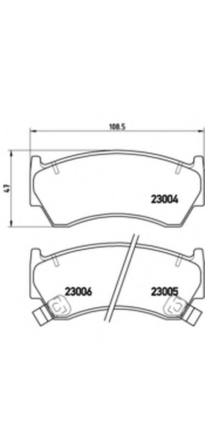 Комплект тормозных колодок, дисковый тормоз BREMBO купить