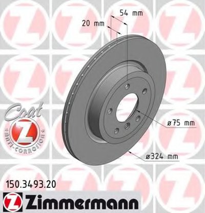 Тормозной диск COAT Z ZIMMERMANN купить