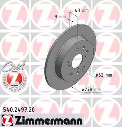 Тормозной диск COAT Z ZIMMERMANN купить