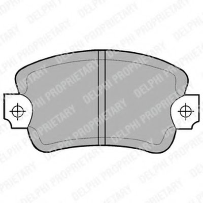 Комплект тормозных колодок, дисковый тормоз DELPHI купить