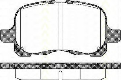 Комплект тормозных колодок, дисковый тормоз TRISCAN купить