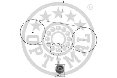Комплект ремня ГРМ OPTIMAL купить