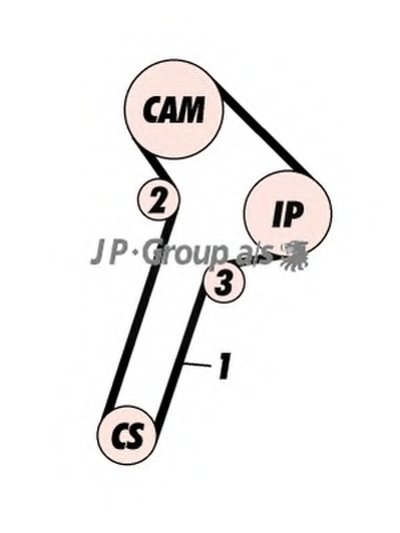 Комплект ремня ГРМ QH JP GROUP купить