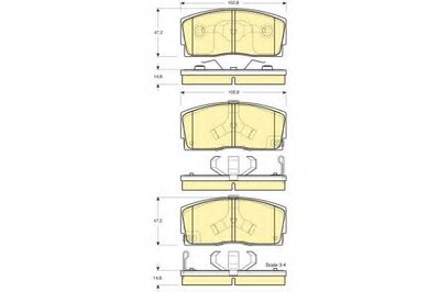 Комплект тормозных колодок, дисковый тормоз GIRLING купить