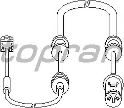 Датчик, износ тормозных колодок TOPRAN купить
