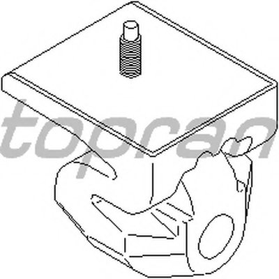 Кронштейн, глушитель TOPRAN купить