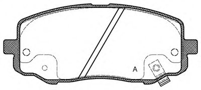 Комплект тормозных колодок, дисковый тормоз ADVANCE OPEN PARTS купить