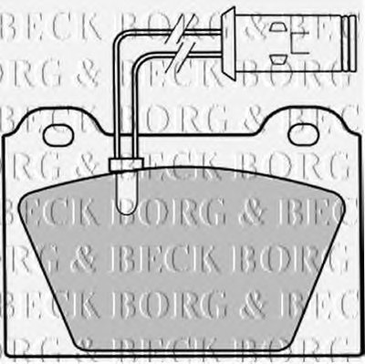 Комплект тормозных колодок, дисковый тормоз BORG & BECK купить