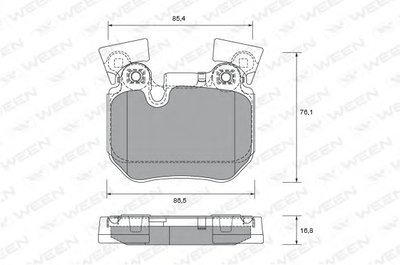 Комплект тормозных колодок, дисковый тормоз WEEN купить