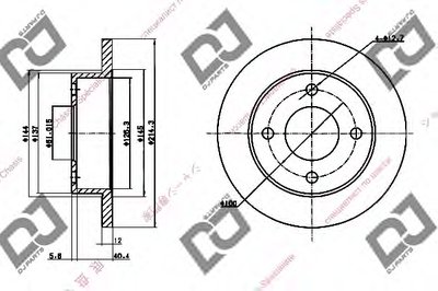 Тормозной диск DJ PARTS купить