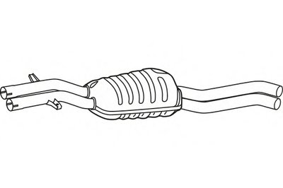 Средний глушитель выхлопных газов FENNO купить
