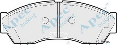 Комплект тормозных колодок, дисковый тормоз APEC braking купить