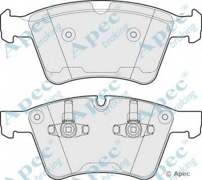 Комплект тормозных колодок, дисковый тормоз APEC braking купить