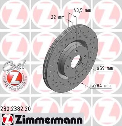 Тормозной диск COAT Z ZIMMERMANN купить