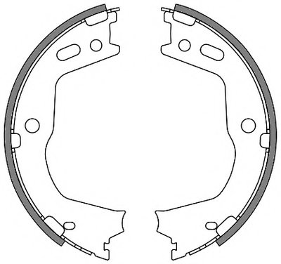 Комплект тормозных колодок, стояночная тормозная система REMSA Придбати