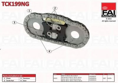 Комплект цепи привода распредвала FAI AutoParts купить