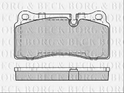 Комплект тормозных колодок, дисковый тормоз BORG & BECK купить