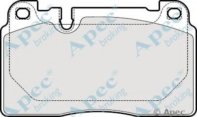 Комплект тормозных колодок, дисковый тормоз APEC braking купить