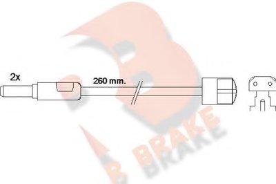 Сигнализатор, износ тормозных колодок R BRAKE купить