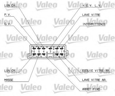 Выключатель на колонке рулевого управления VALEO купить