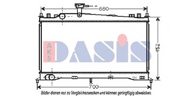 Радиатор, охлаждение двигателя AKS DASIS купить