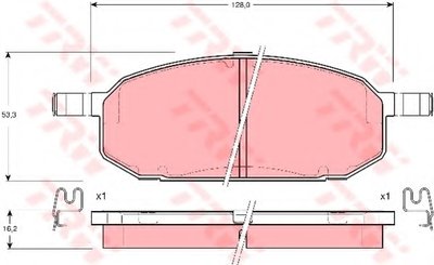 Комплект тормозных колодок, дисковый тормоз TRW купить