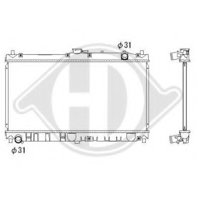 Радиатор, охлаждение двигателя DIEDERICHS купить