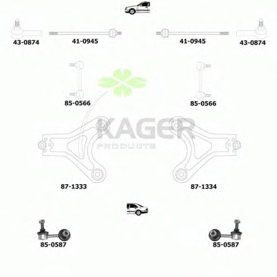 Подвеска колеса KAGER купить