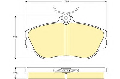 Комплект тормозных колодок, дисковый тормоз GIRLING купить