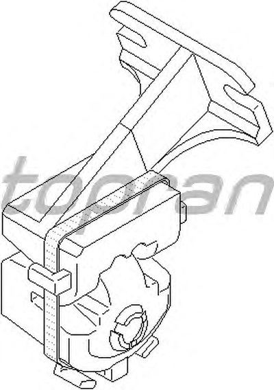 Кронштейн, глушитель TOPRAN купить