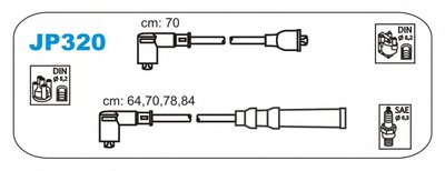 Комплект проводов зажигания JANMOR купить