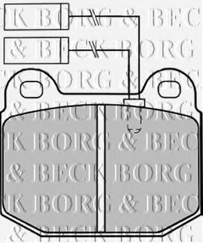 Комплект тормозных колодок, дисковый тормоз BORG & BECK купить