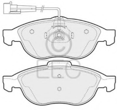 Комплект тормозных колодок, дисковый тормоз EEC купить