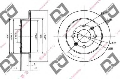 Тормозной диск DJ PARTS купить