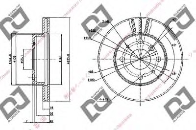 Тормозной диск DJ PARTS купить