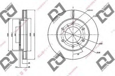 Тормозной диск DJ PARTS купить