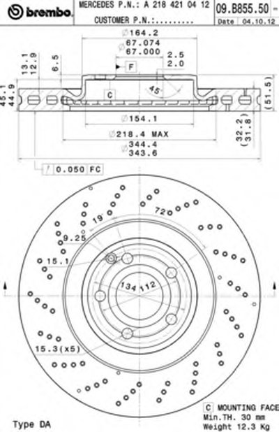 Тормозной диск COATED DISC LINE AP купить