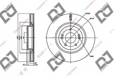 Тормозной диск DJ PARTS купить