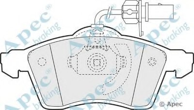 Комплект тормозных колодок, дисковый тормоз APEC braking купить