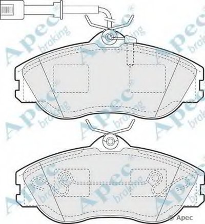 Комплект тормозных колодок, дисковый тормоз APEC braking купить